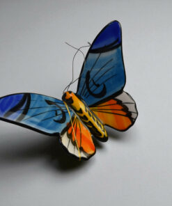 Papillon Décoratif en Céramique Sublimé par le Kintsugi à l'Or 24 carats