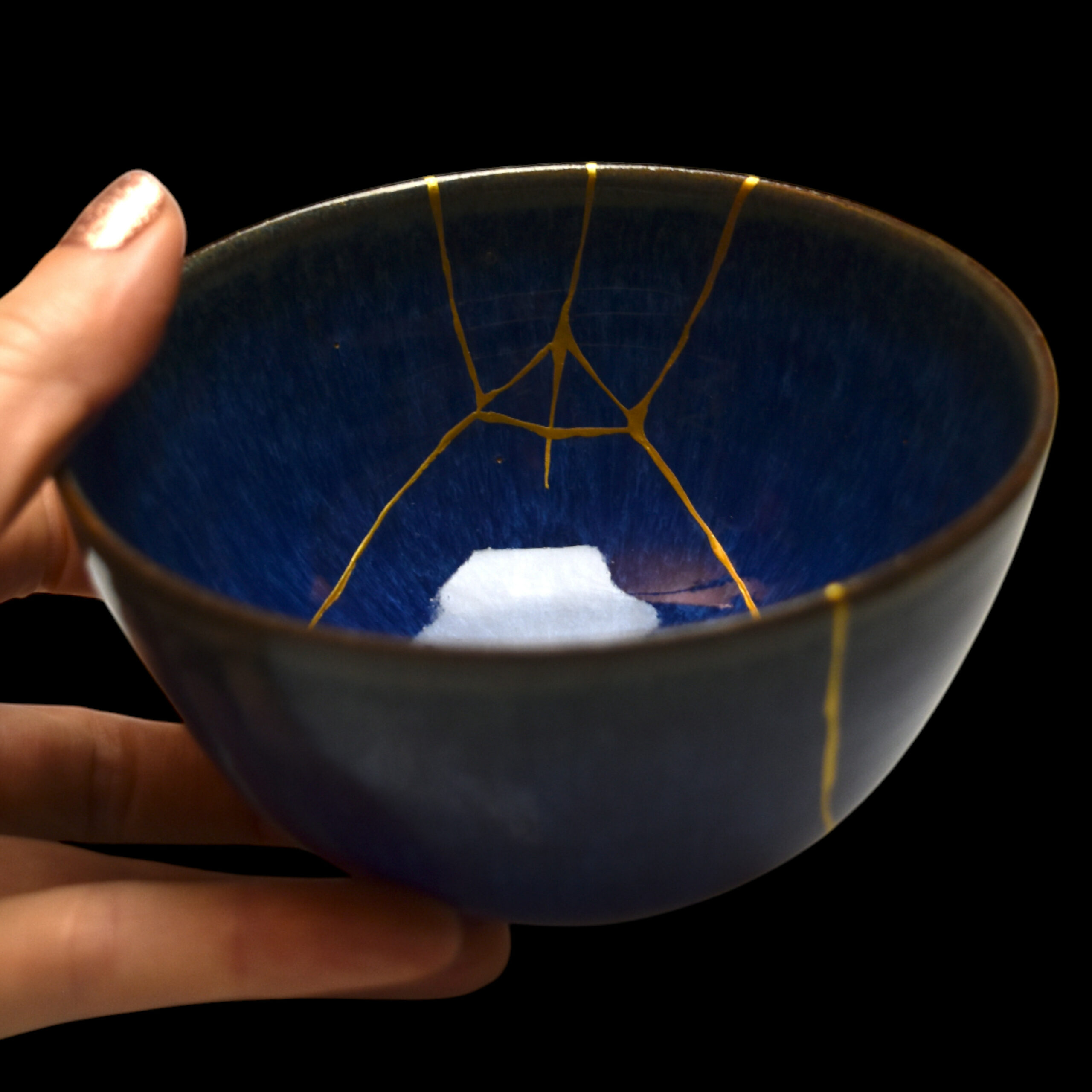 Kintsugibowlblue1 3 | Kintsugi by Myriam GREFF