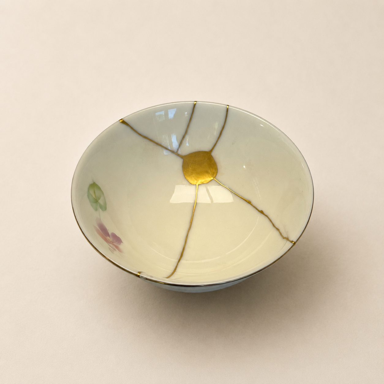 chawan porcelaine fleur 4 | Kintsugi by Myriam GREFF