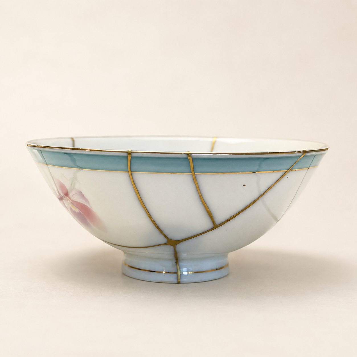 chawan porcelaine fleur 7 | Kintsugi by Myriam GREFF