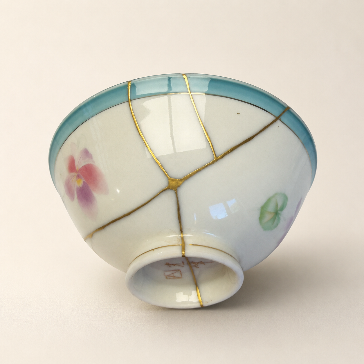 chawan porcelaine fleur 8 | Kintsugi by Myriam GREFF