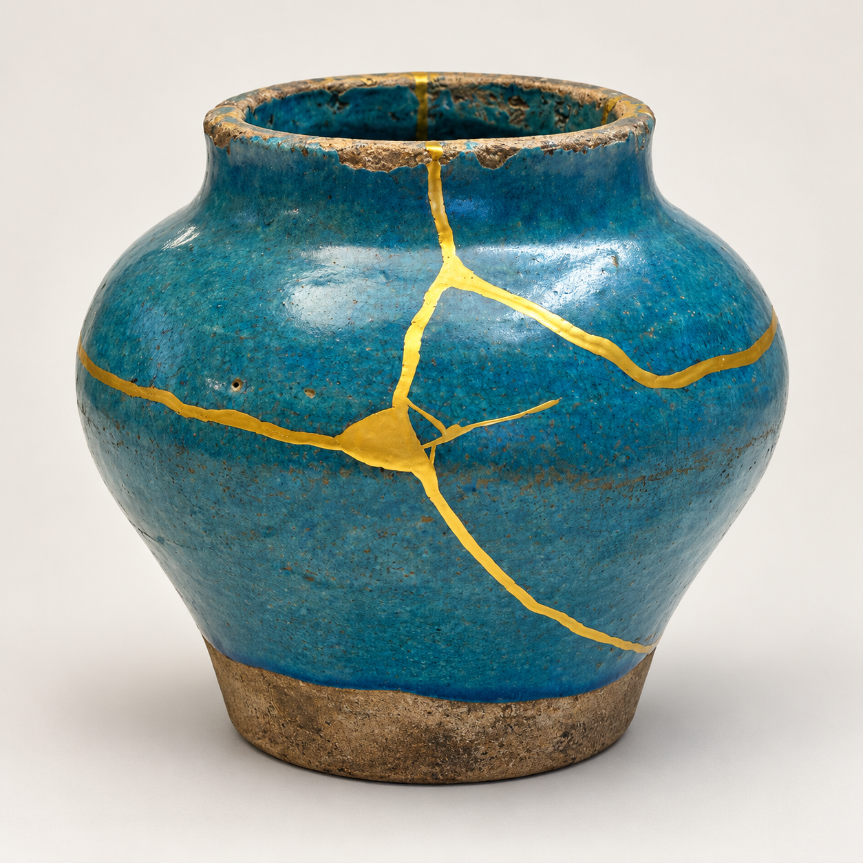 vase chinois bleu antique 6 | Kintsugi by Myriam GREFF